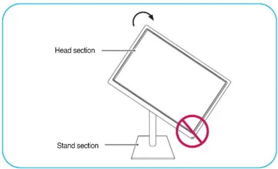 LG 27EB22PY-W - Using the Pivot function - 1