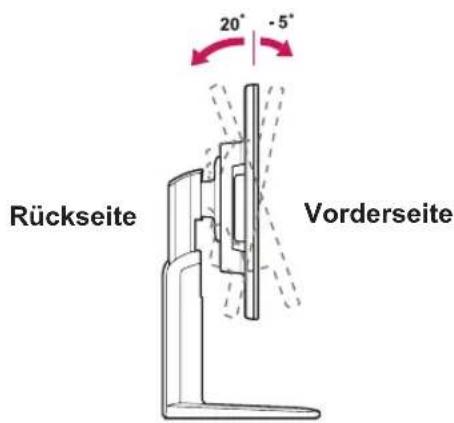 LG 24EB23PY-W - Anpassen des Winkels - 1