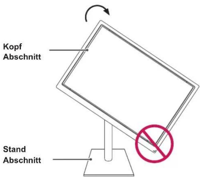 LG 24EB23PM-W - Verwendung der Pivot Funktion - 1