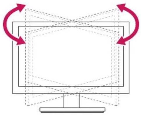 LG 24BK55WY - Swivel stand - 1