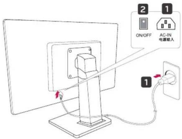 LG 24BK55WY - Mounting on a table - 2