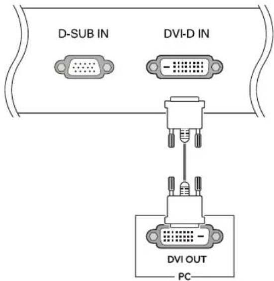LG 24BK55WY - DVI-D connection - 1