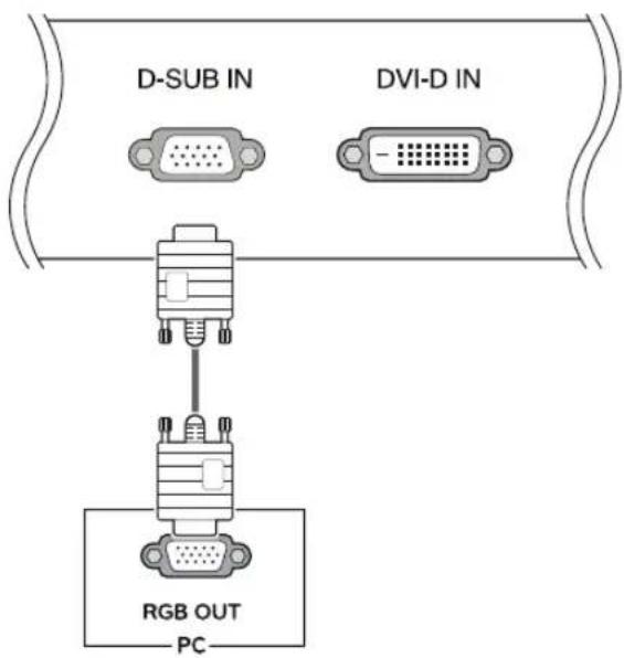 LG 24BK55WY - D-SUB connection - 1