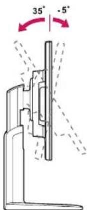 LG 24BK55WY - Adjusting the angle - 1