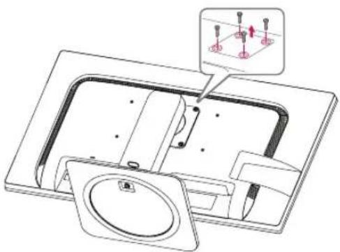 LG 23MB35PH-B - Detaching the stand body - 3