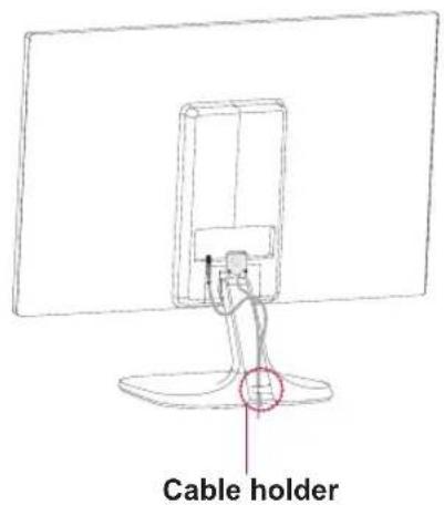 LG 23M45H-B - Using the cable holder - 1