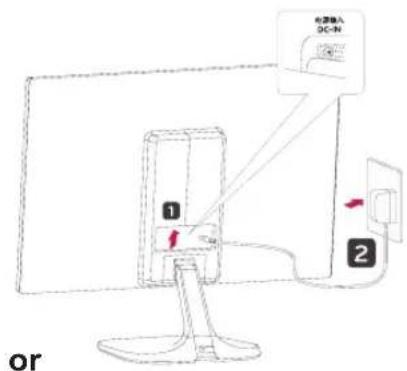 LG 23M45H-B - Mounting on a table - 2