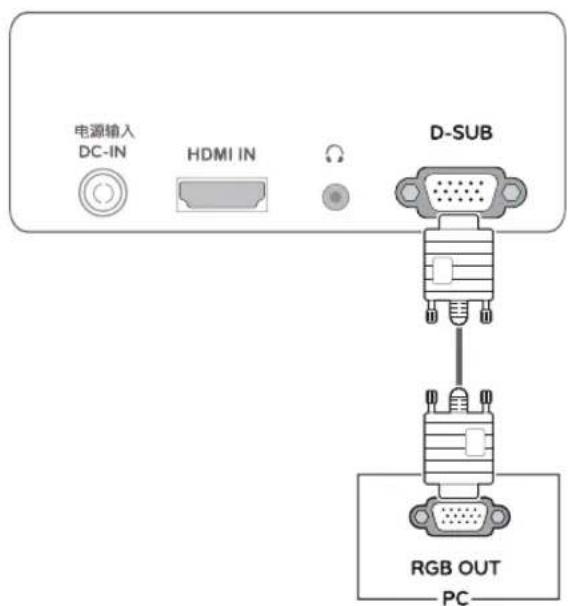 LG 23M45H-B - D-SUB connection - 1