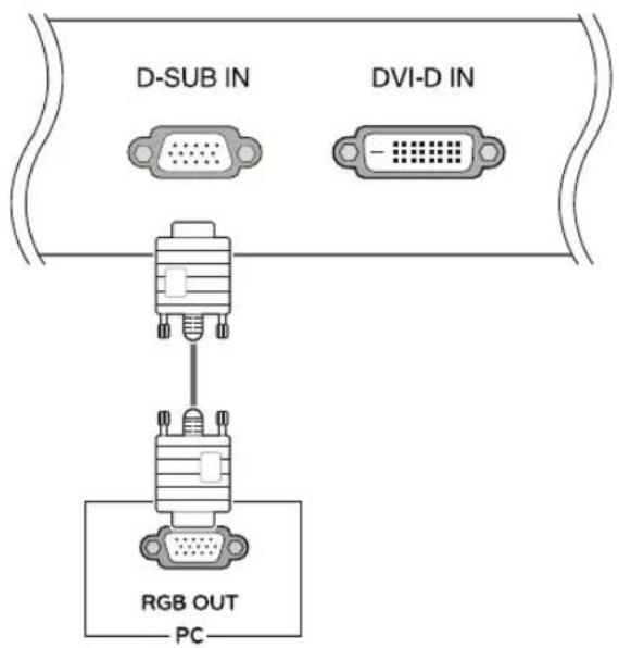 LG 22MB65PY - D-SUB connection - 1