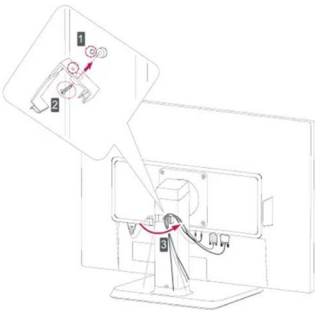 LG 22MB65PY - Using the cable holder - 1