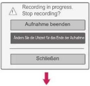 LG 60PZ755S - Aufnahmeendzeit ändern - 1