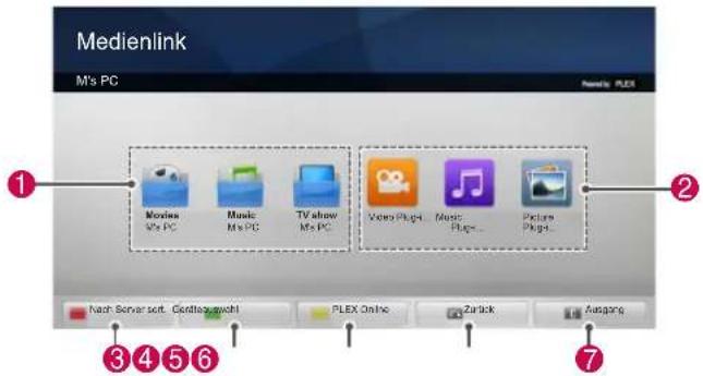 LG 60PZ755S - Verwenden von Medienlink Wiedergeben von Filmen - 1