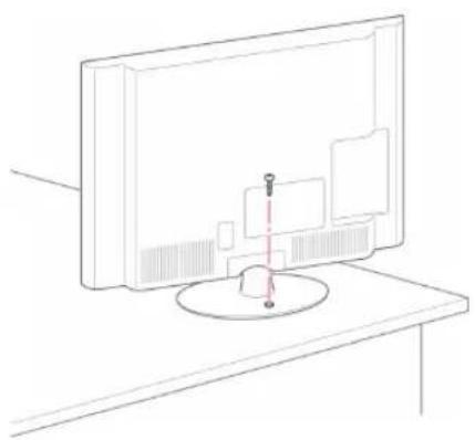 LG 60PZ755S - Befestigen des TV-Geräts an einem Tisch - 1