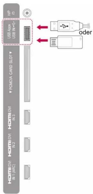LG 60PZ755S - Anschluss eines USB-Geräts - 1