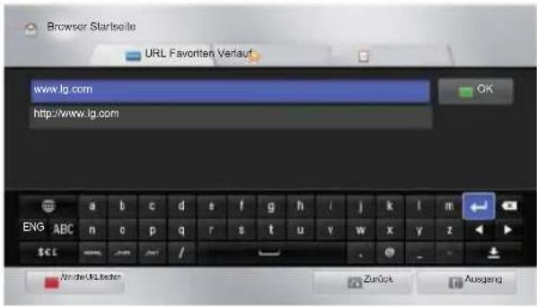 LG 50PZ755S - Verwenden des Webbrowsers - 1