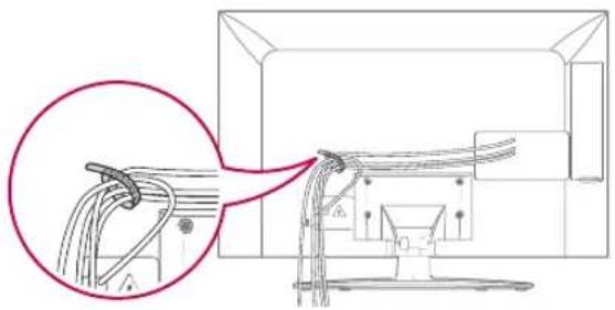 LG 50PZ755S - Sauberes Verlegen der Kabel - 1