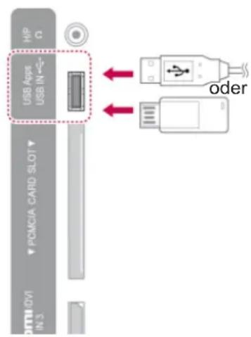 LG 50PZ755S - Anschließen von USB-Speichergeräten - 1