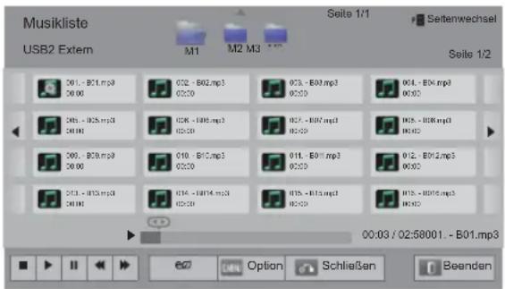 LG 50PZ755S - Wiedergabe von Musik - 2