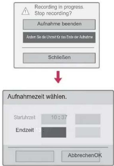 LG 50PZ755S - Aufnahmeendzeit ändern - 1