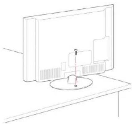 LG 50PZ755S - Befestigen des TV-Geräts an einem Tisch - 1