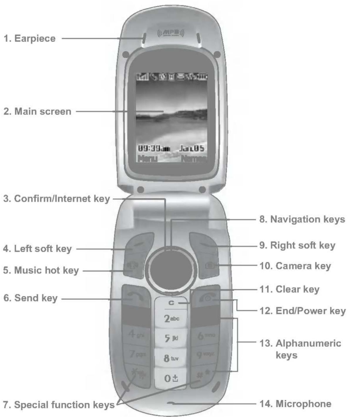 LG F1200 - Open view - 1