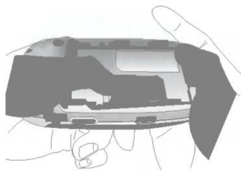 LG F1200 - Install the SIM card. - 2