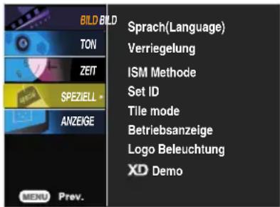 LG M4710C-BAT - Auswählen der Optionen - 1