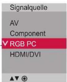 LG M4213C-BAP - ⑤ Wählen Sie ein Eingangssignal. Drücken Sie INPUT (Quelle) auf der Fernbedienung, um ein Eingangssignal auszuwählen. - 1
