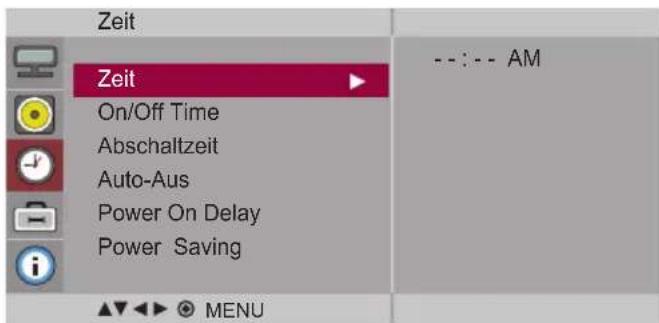 LG M4213C-BAP - Einstellen der Zeitfunktion - 1