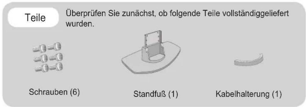 LG M4213C-BAP - Montage des Standfußes - 1