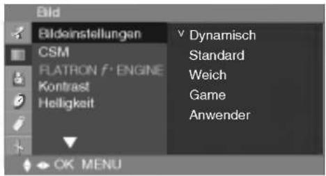 LG M1910A-BZ - Einstellung der Bildfunktion (TV/Video) - 1