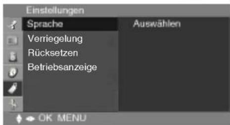 LG M1910A-BZ - Auswählen der Funktion „Einstellungen“ - 1
