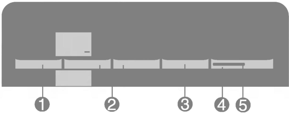 LG L1950G-SN - Bedienelemente auf der Vorderseite - 1