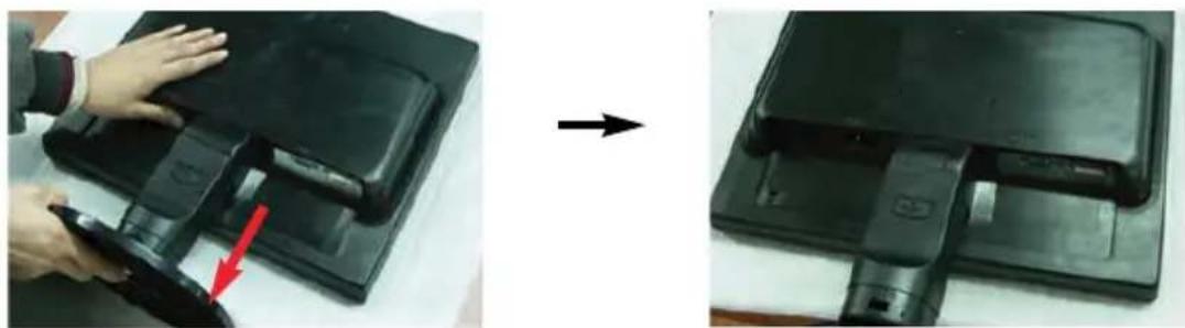 LG L1942T-BF - Disassembling the stand - 5
