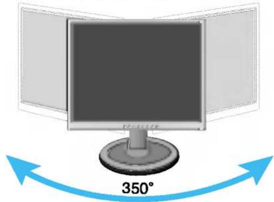 LG L1750H-SN - Positionieren des Monitors - 2