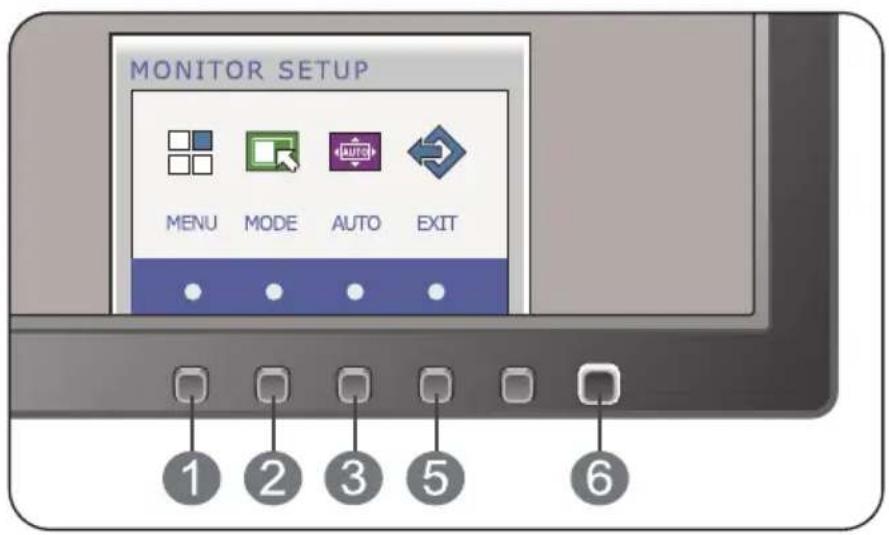 LG E2210S-BN - Bedienelemente auf der Vorderseite - 2