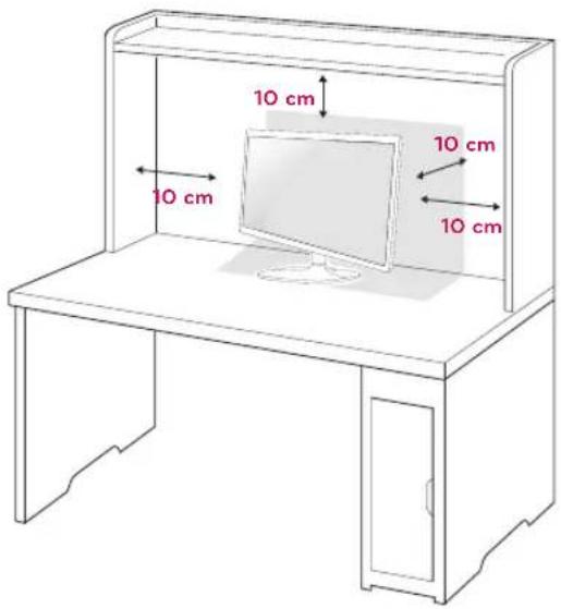 LG 24M38H - Mounting on a table - 1