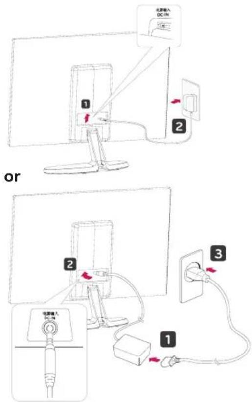 LG 24M38H - Mounting on a table - 2