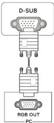 LG 24M38H - D-SUB connection - 1