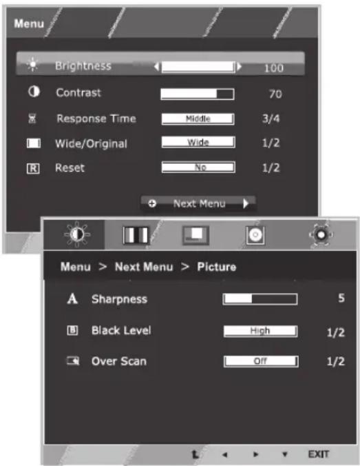 LG 24M38H - Menu Settings - 1