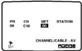 PR 09 CH C10 MFT 00 STATION CHANNEL/CABLE : AV