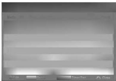 Scanned interface panel with labeled buttons and a grid of horizontal bars, likely from a software or system tool.
