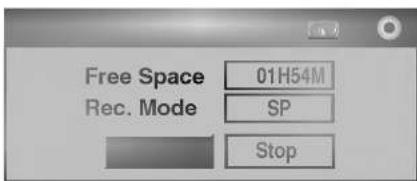 Free Space 01H54M Rec. Mode SP Stop
