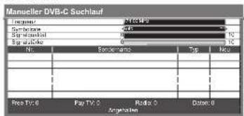 PANASONIC Viera TX-P50GW10 - Manuelles Einstellen des DVB-Programms Manueller Suchlauf - 6
