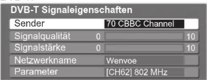PANASONIC Viera TX-P50GW10 - DVB-Signal überprüfen Signaleigenschaften - 4