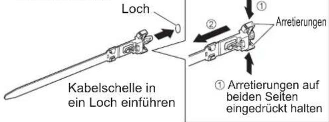 PANASONIC Viera TX-P50GW10 - Gebrauch der Kabelklemmen - 2