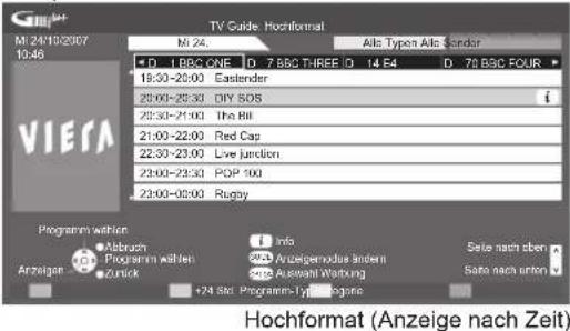 PANASONIC Viera TX-P50GW10 - Rufen Sie den Programmassistenten auf. - 3