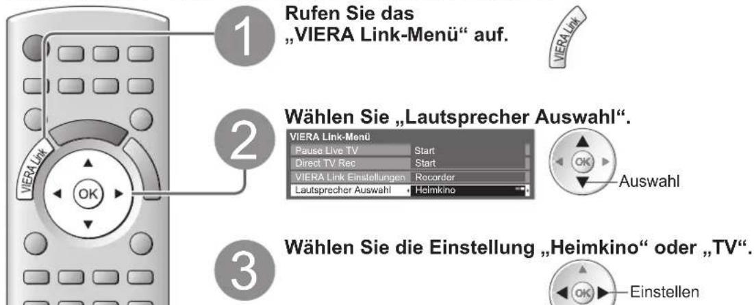 PANASONIC Viera TX-P46GQ21 - Zugriff auf die Lautsprecher und Steuerung der Lautstärke - 1