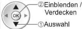 PANASONIC Viera TX-P46GQ21 - Auswahl eines Senders und Einblenden / Verdecken - 2