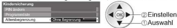 PANASONIC Viera TX-P46GQ21 - Sperren von Programmplätzen Kindersicherung - 6